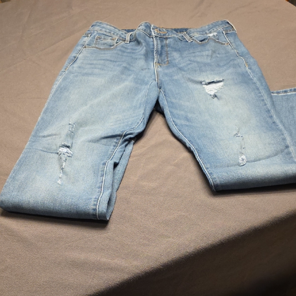 Old Navy Blue Slim Straight Jeans
